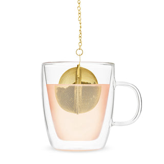 Gold-Plated Stainless Steel Tea Infuser - Small Mesh Ball