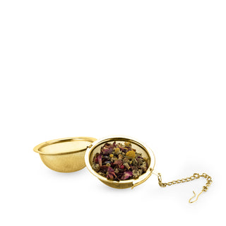 Gold-Plated Stainless Steel Tea Infuser - Small Mesh Ball