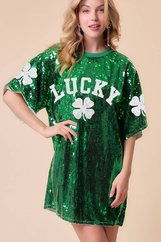 Lucky Sequin Tunic Top