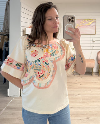 Ali Floral Patch Top