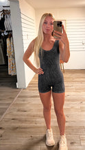 Load image into Gallery viewer, Stone Washed Ribbed Romper
