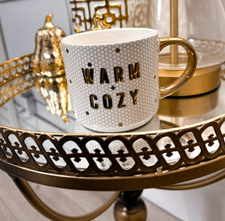 Warm & Cozy Gold Tile Mug