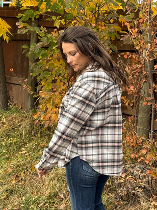 Plaid Button Down Top