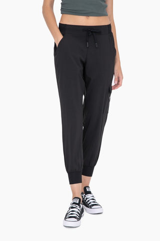 High-Waisted Capri Active Joggers with Pockets