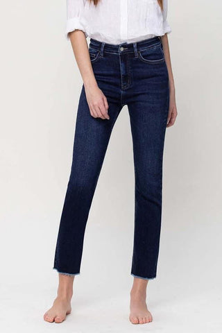 Super High Rise Stretch Slim Straight Jeans by Vervet