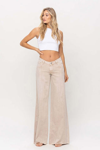 Mesmerize Low Rise Baggy Wide Leg Jeans by Flying Monkey