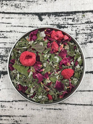 Raspberry Rose Artisanal Loose Herbal Blend Tea