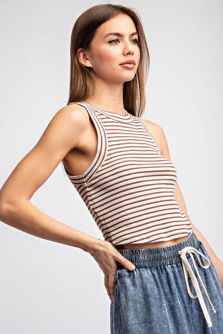 Striped Sleeveless Top