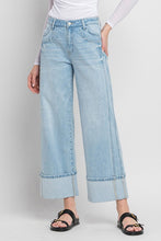 Load image into Gallery viewer, Super High Rise Cuff Baggy Wide Jeans by Vervet
