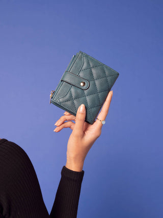 Melody Quilted Zip Top Wallet