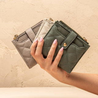 Melody Quilted Zip Top Wallet