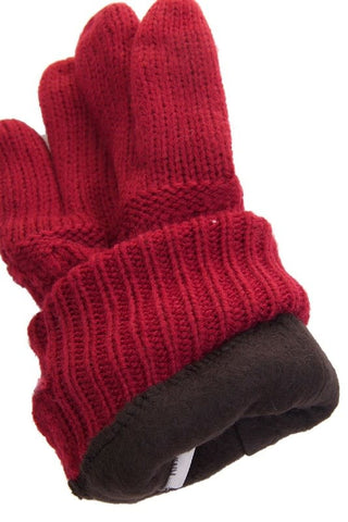 C.C Knitted Glove with Fleece Lining