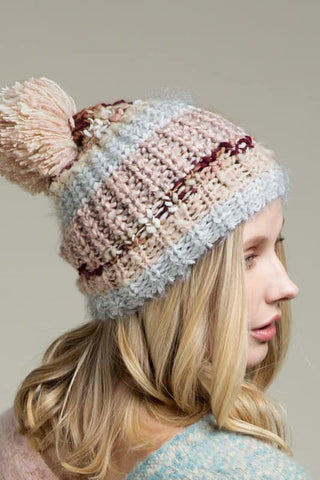 Shimmer Stripe Beanie